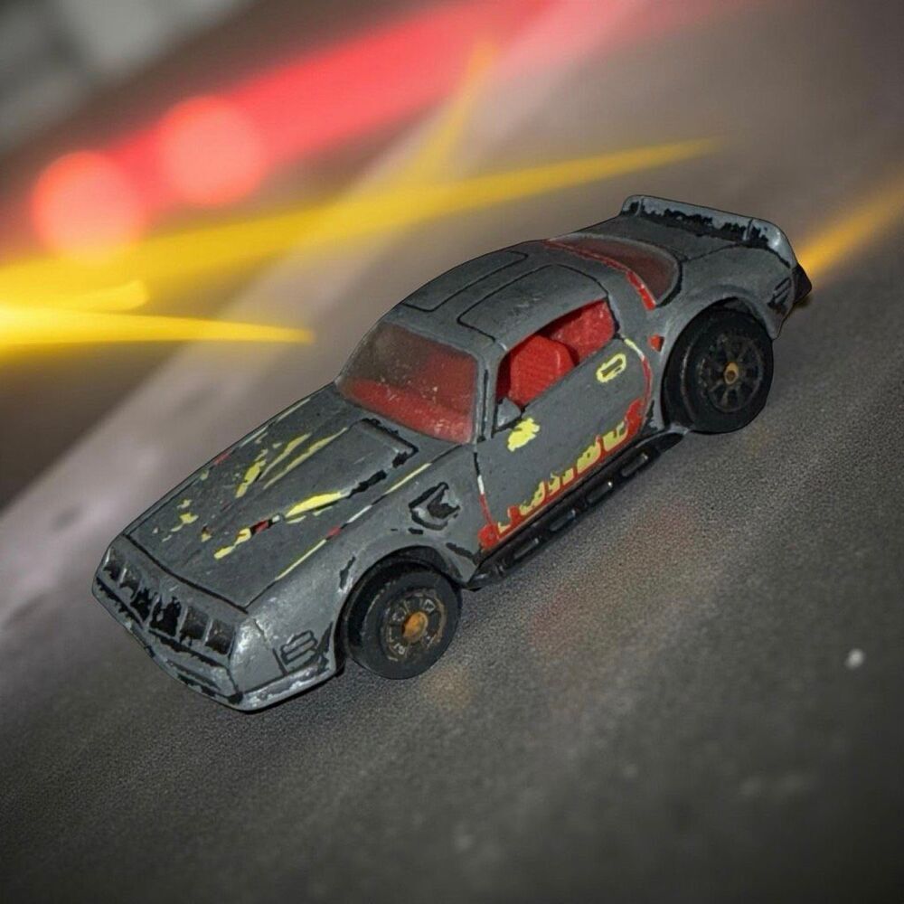 1980 Kenner Fast 111's BLACK Blazin' Bandit Pontiac Firebird Die Cast Car 1:64